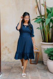 The Midnight Bloom Smocked Midi - Image 4