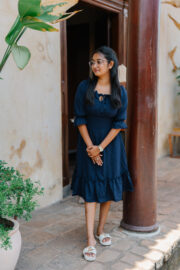 The Midnight Bloom Smocked Midi