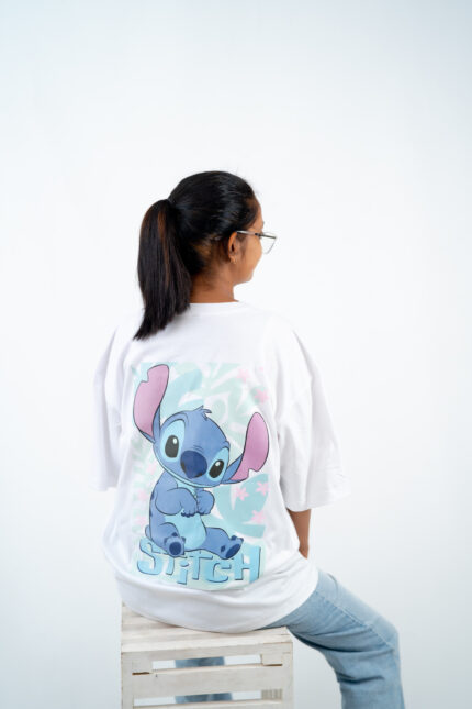 Stitch Bloom Oversized T-Shirt