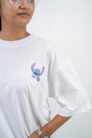 Stitch Bloom Oversized T-Shirt - Image 2